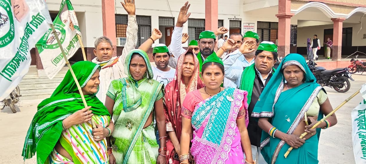 The farmers held a meeting and discussed their problems