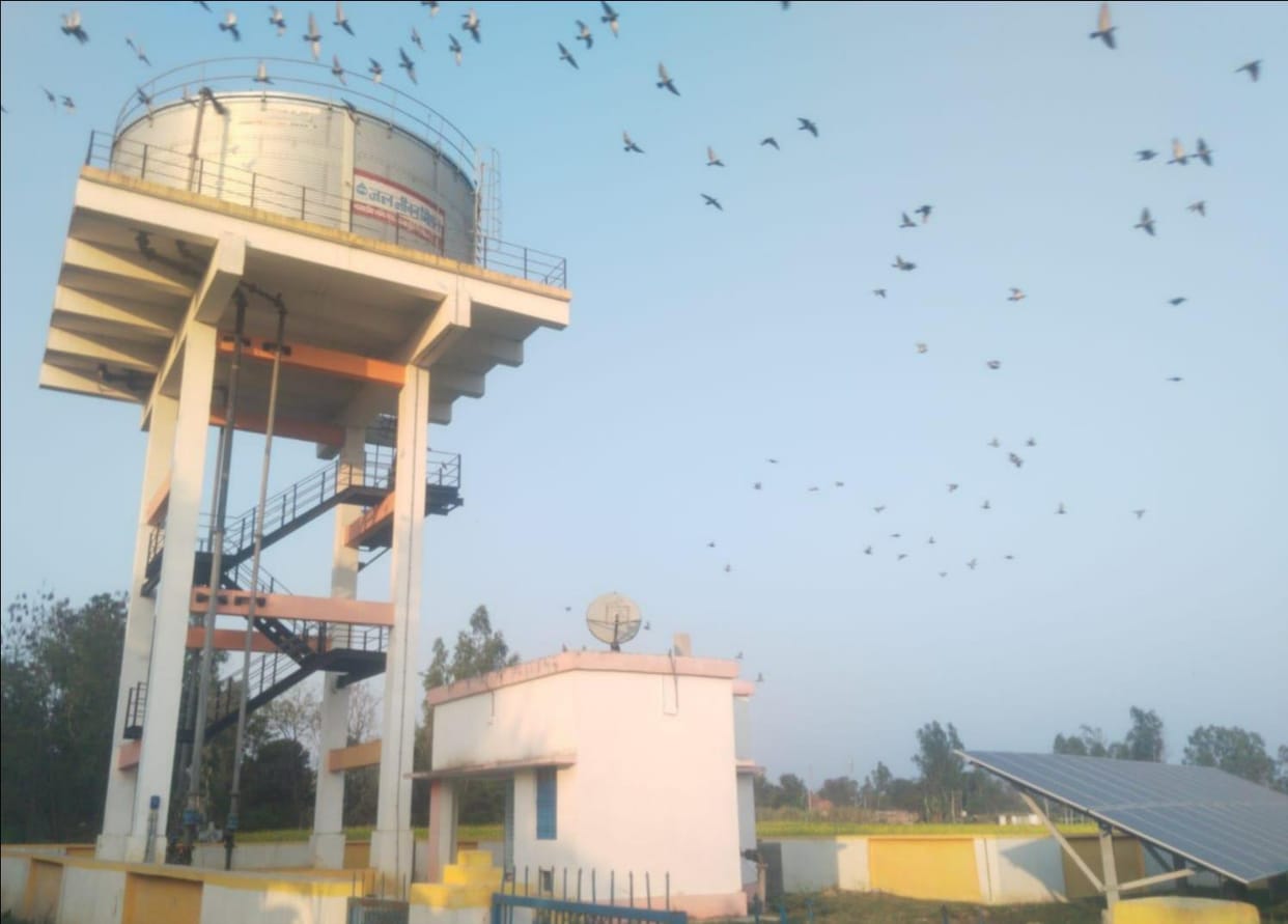 Water tank lying unfinished for three years