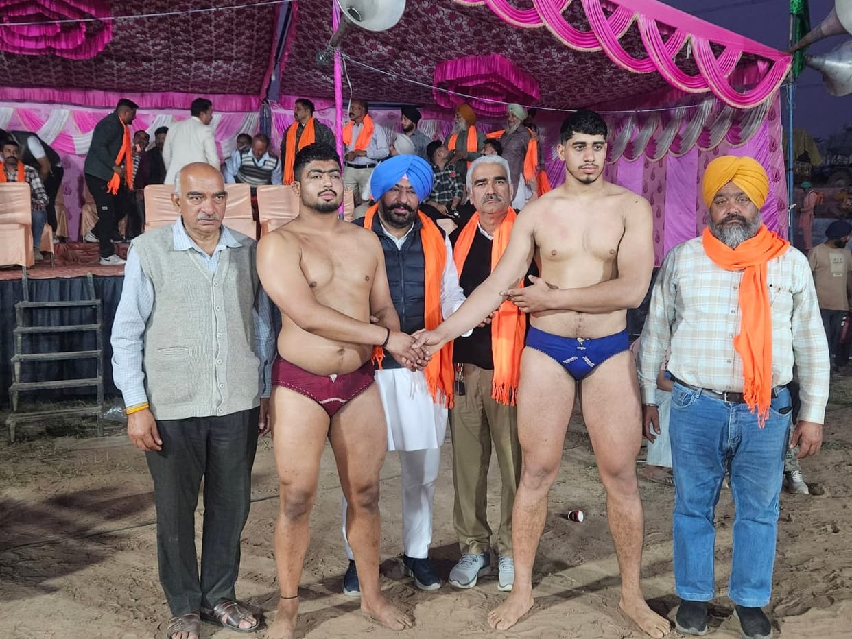 Major, Raju and Kalu wrestlers won medals in wrestling.