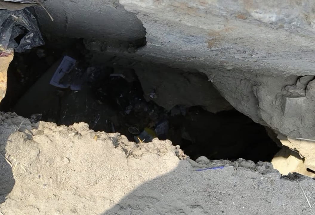 Salempur overbridge collapses for the third time, fears of major accident