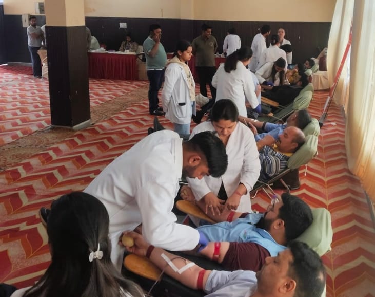 129 units of blood donated in Parwanoo