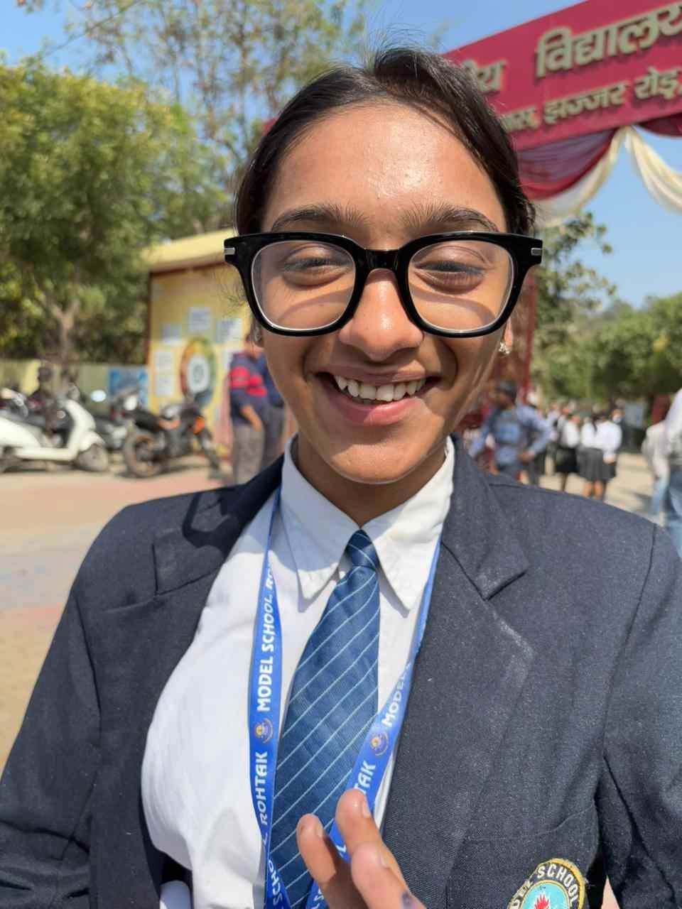 Students' faces lit up after seeing the easy paper