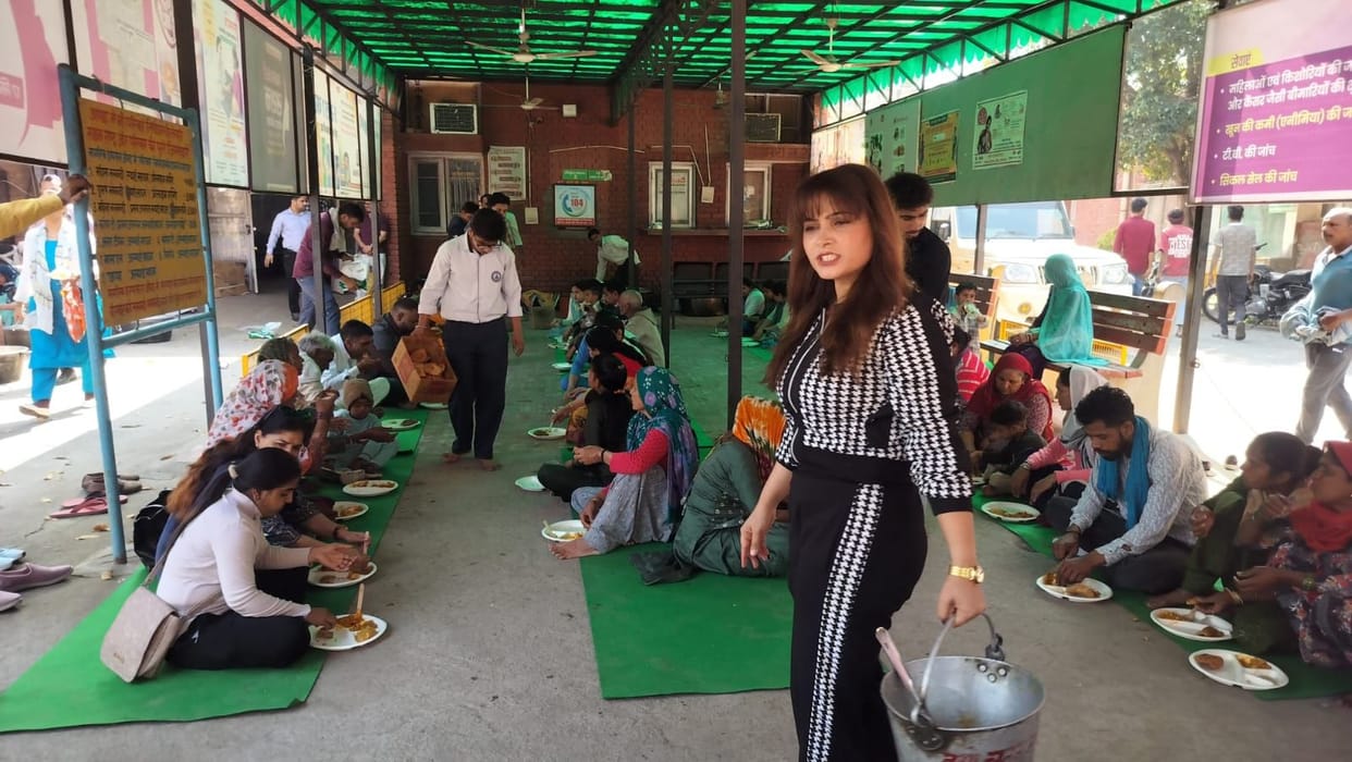 Havan Yagya in Civil Hospital, Prasad tasted in Bhandara