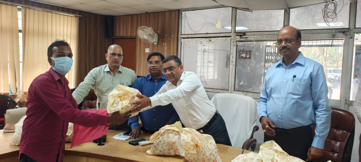 Additional Director distributed nutrition packets to tuberculosis patients