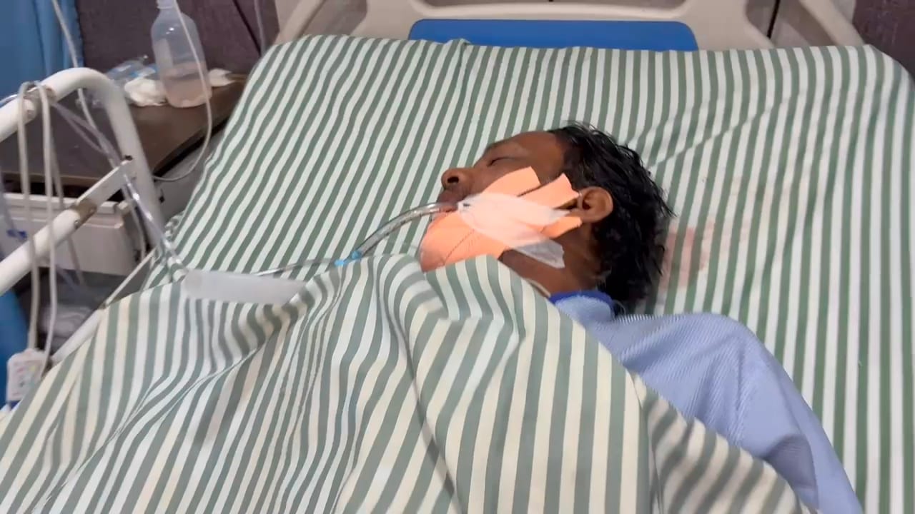 अस्पताल में भर्ती घायल