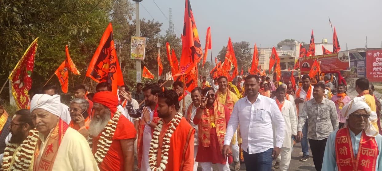Procession taken out for idol consecration