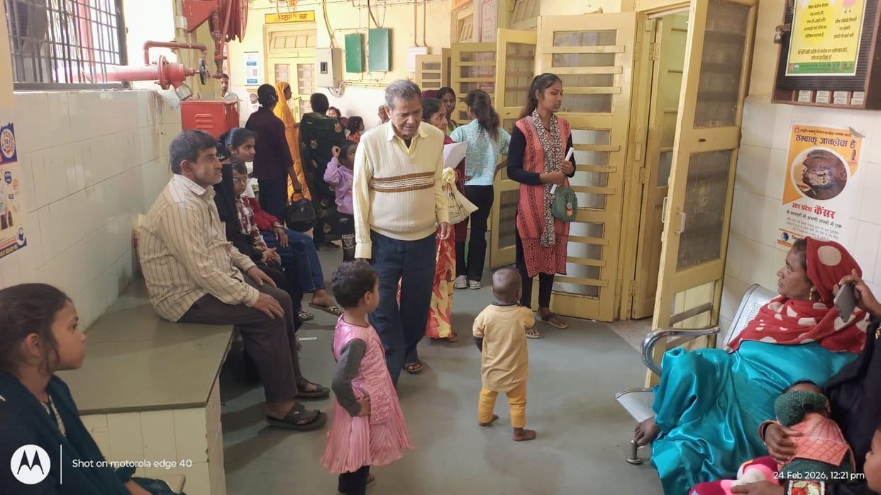 The change in the weather has increased the number of cold and cough patients.