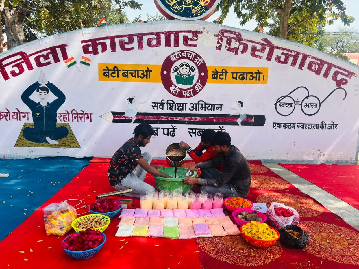 Jail inmates will make Holi fragrant, herbal gulal is being prepared from vegetables and flowers.