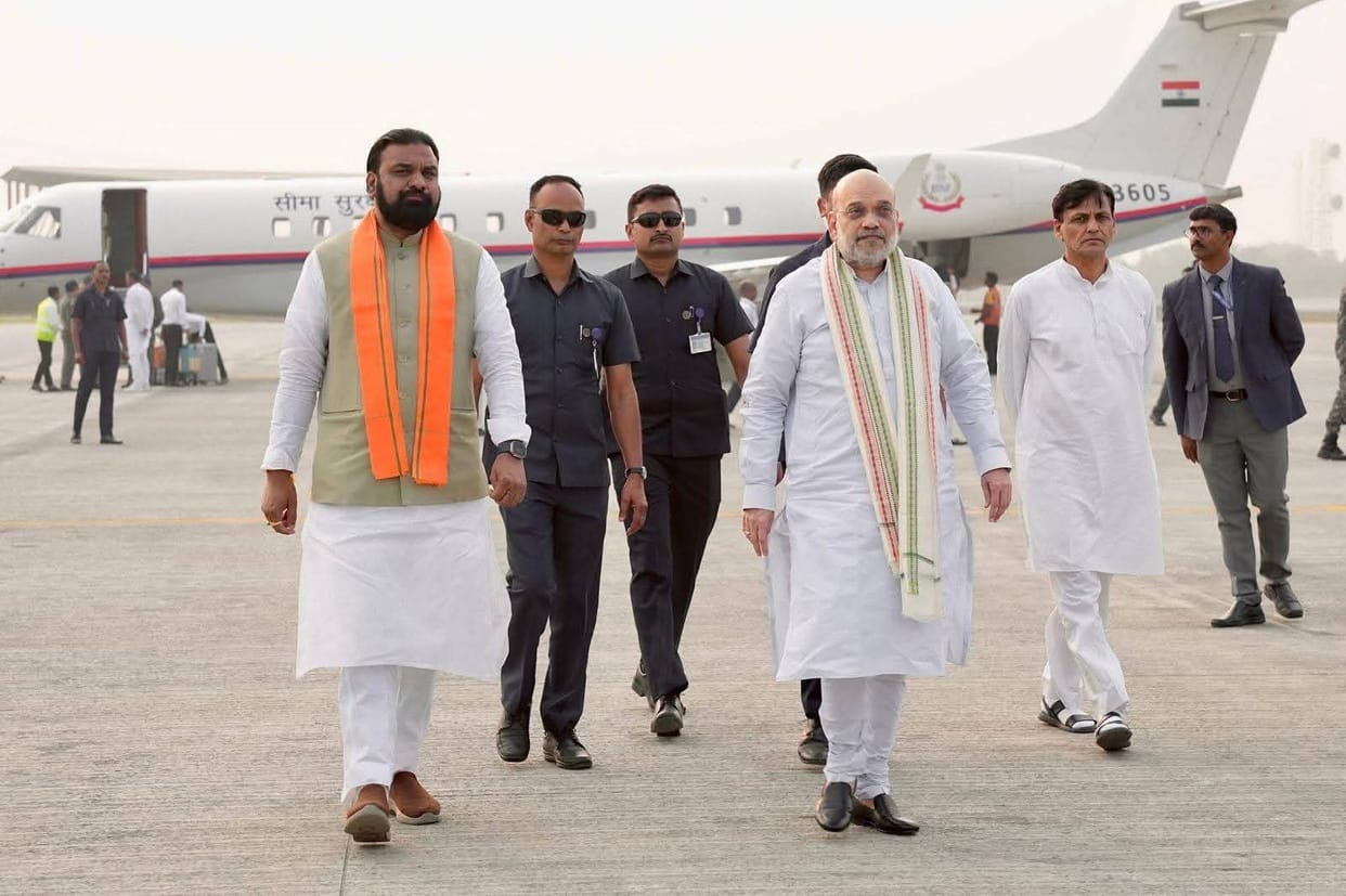 Home Minister Amit Shah arrives in Kishanganj: Held a high-level meeting of LPAI in Kishanganj