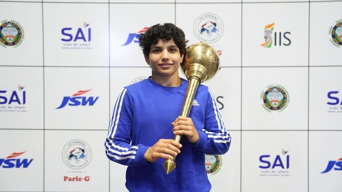 कुश्ती में स्वर्ण पदक विजेता पहलवान निशु।