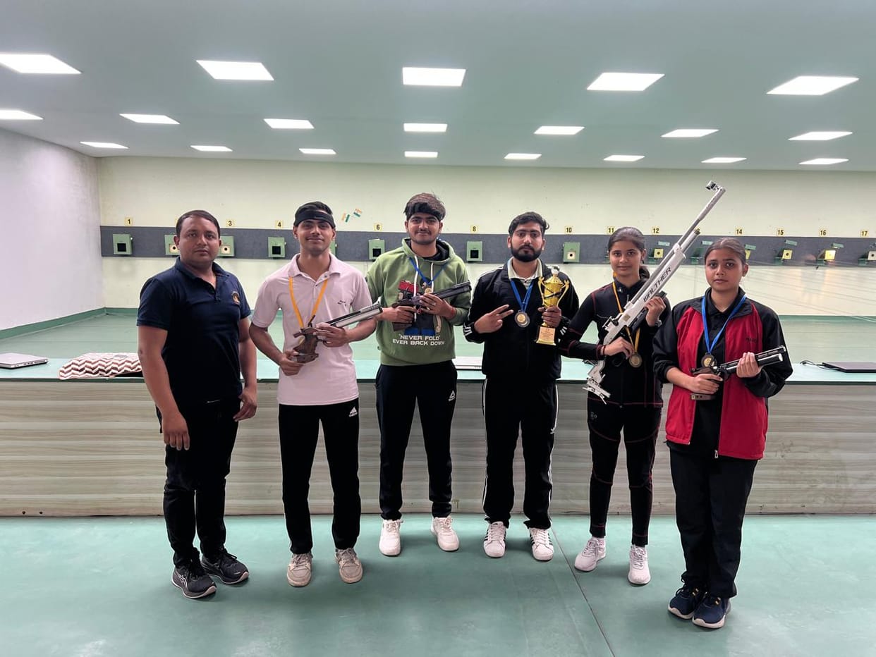 Won medals in shooting championship