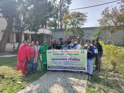 Health camp for sanitation workers and street vendors