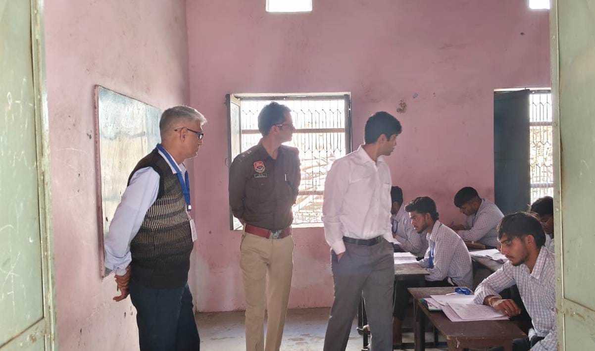 DC and SP inspected the examination centres.