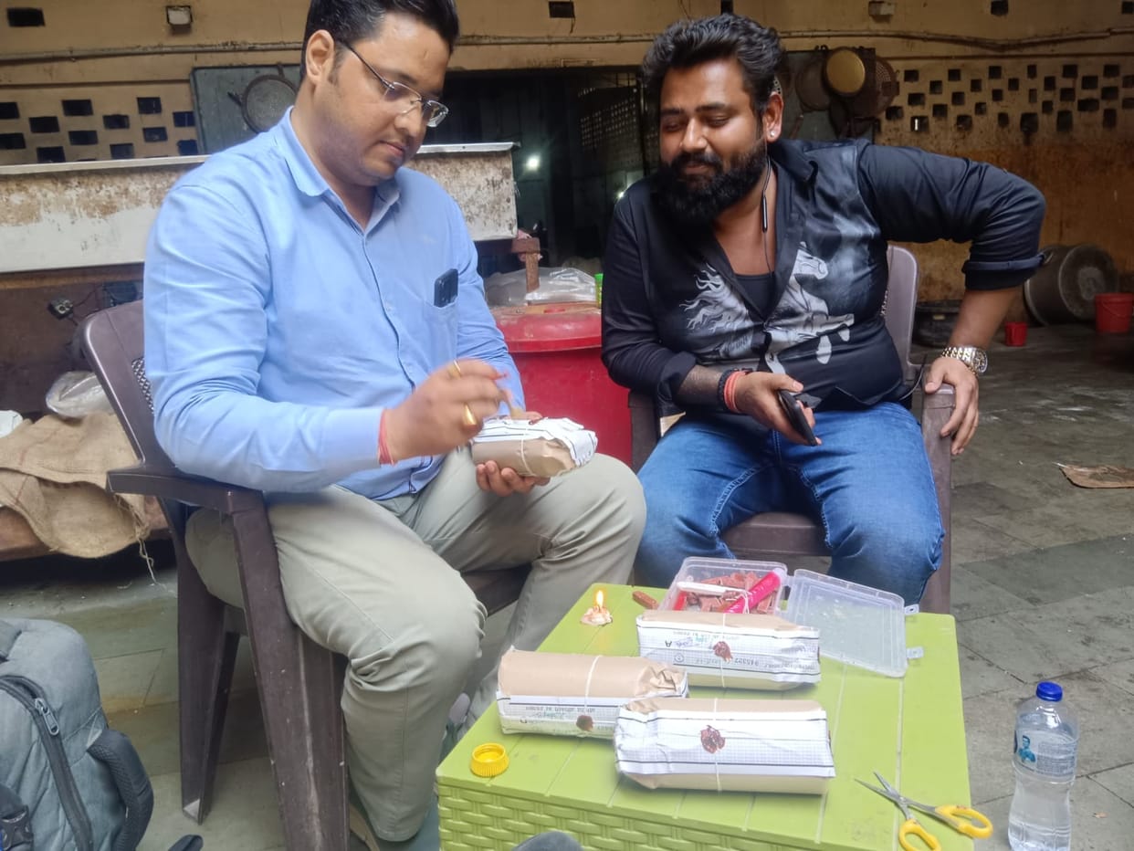 The Food Safety Department team took samples of khoya, paneer and namkeen.