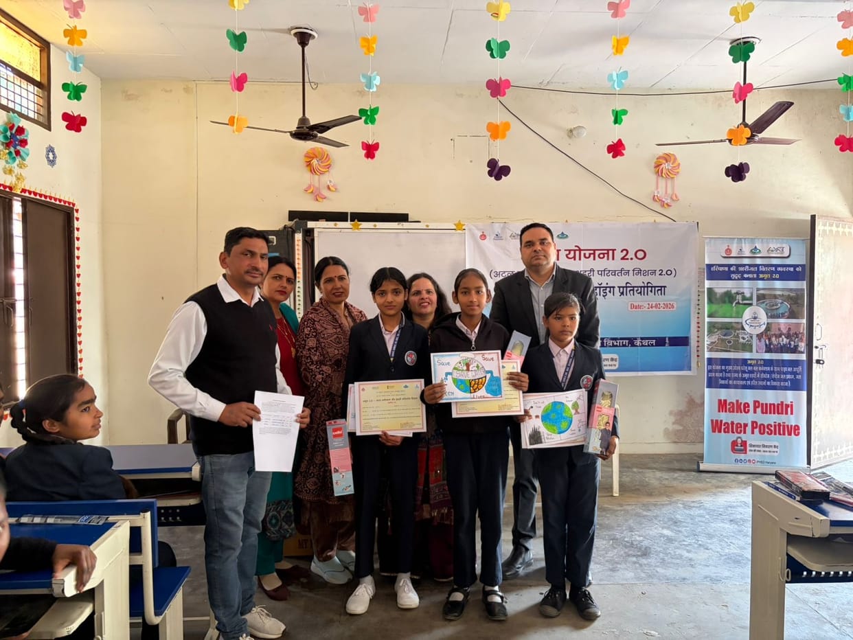 Akshara of Pundri and Prince of Kaithal first in painting competition