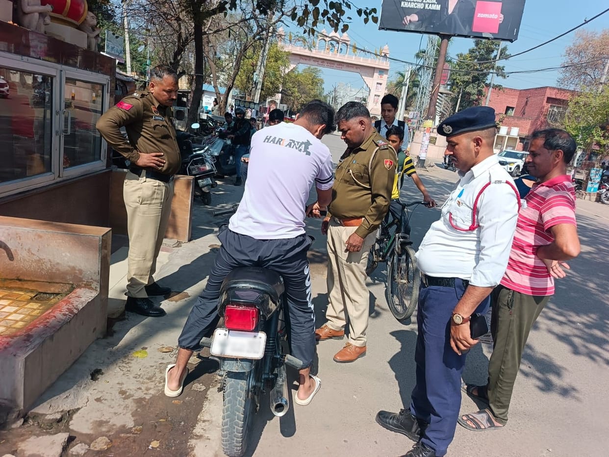 In a month and a half, 10,505 drivers were fined, most for not wearing helmets.