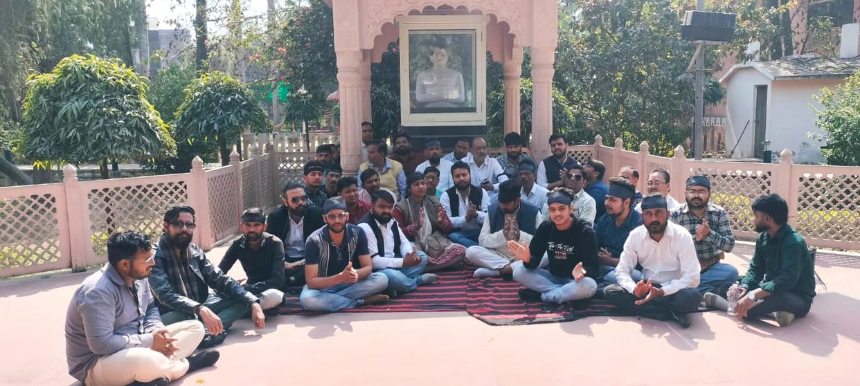 Satyagraha against the arrest of the National President of Youth Congress