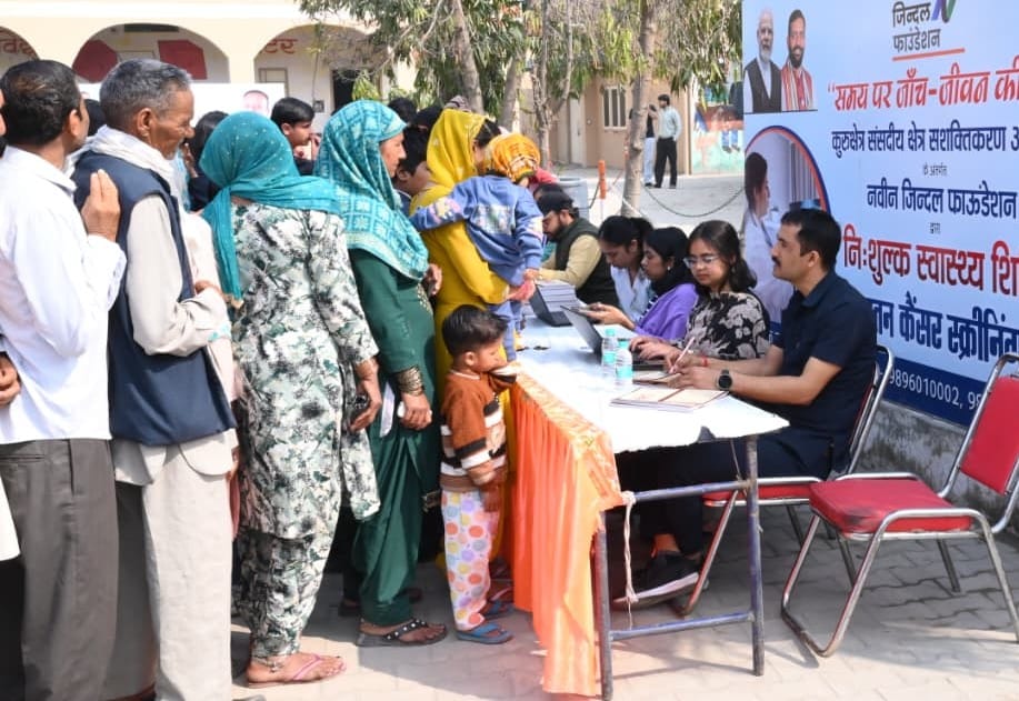 Health check-up of 1,224 people in the camp