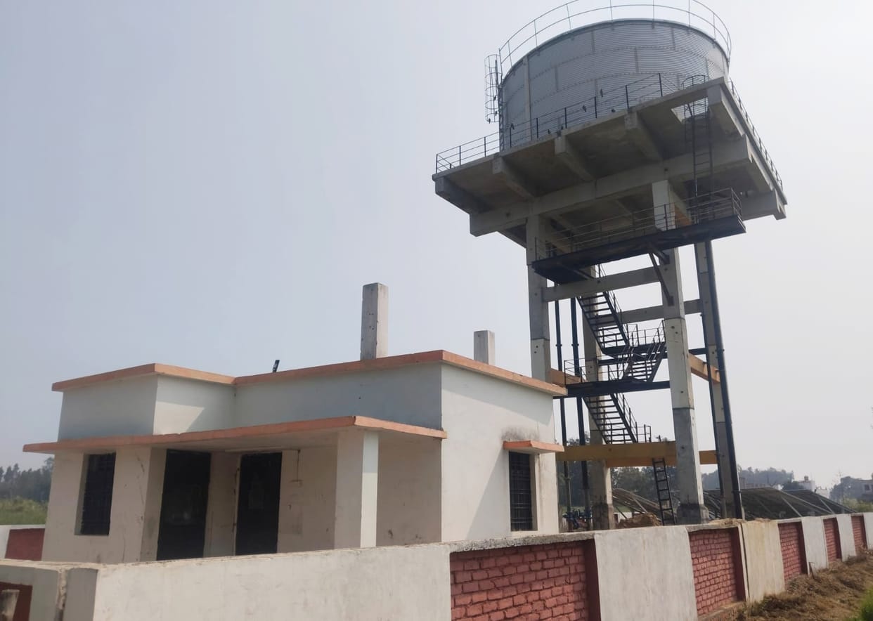 Water tank built at a cost of 2.77 crore, yet the taps remained dry