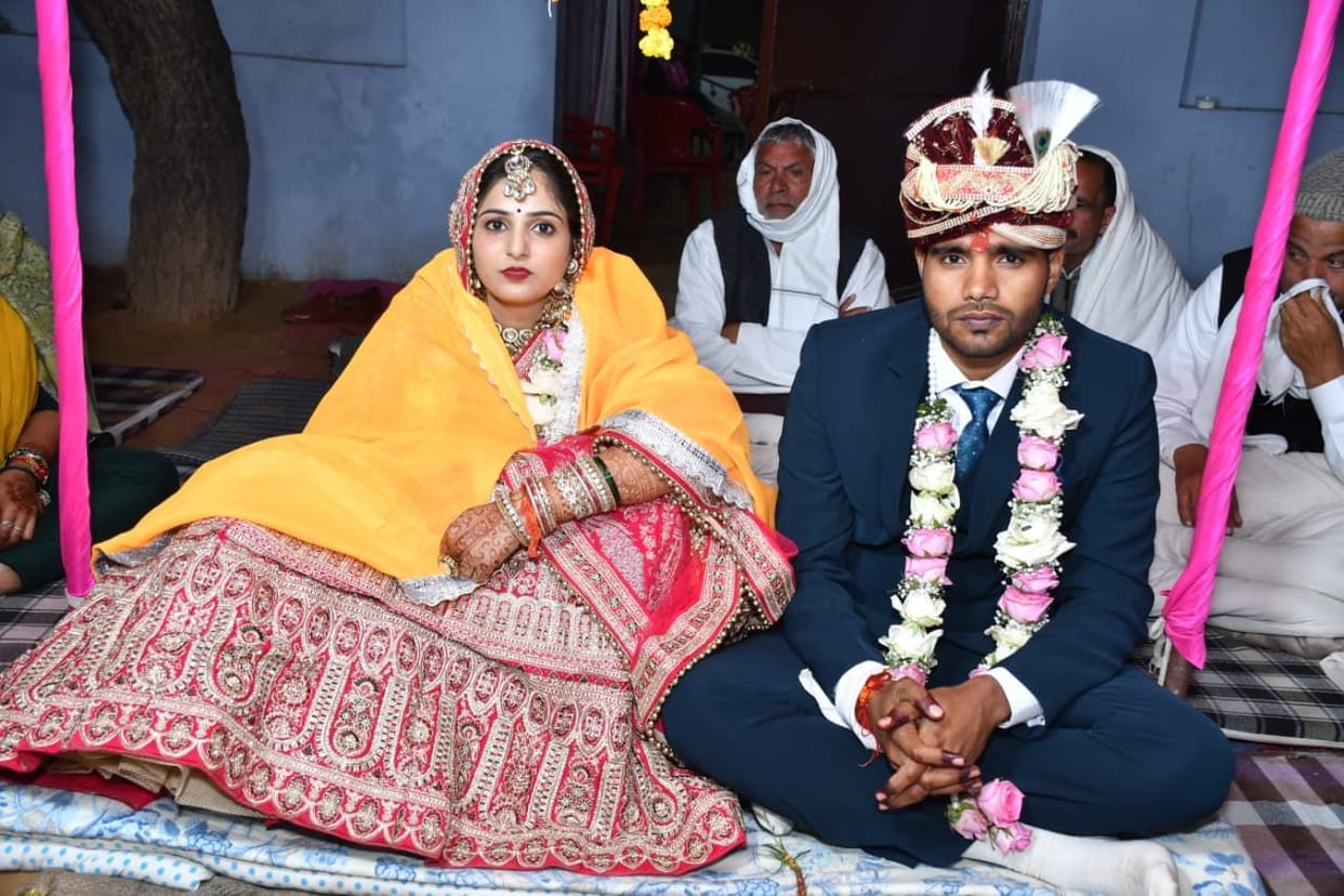 A unique example was set by marrying without dowry.