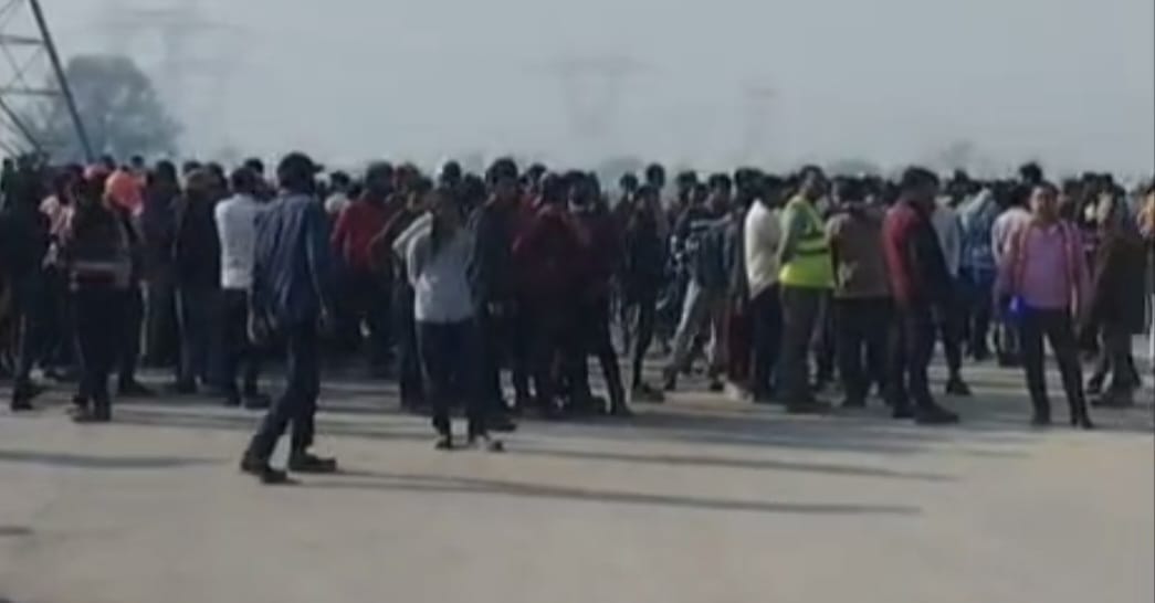 Jawaharpur Thermal Power Project employees go on strike
