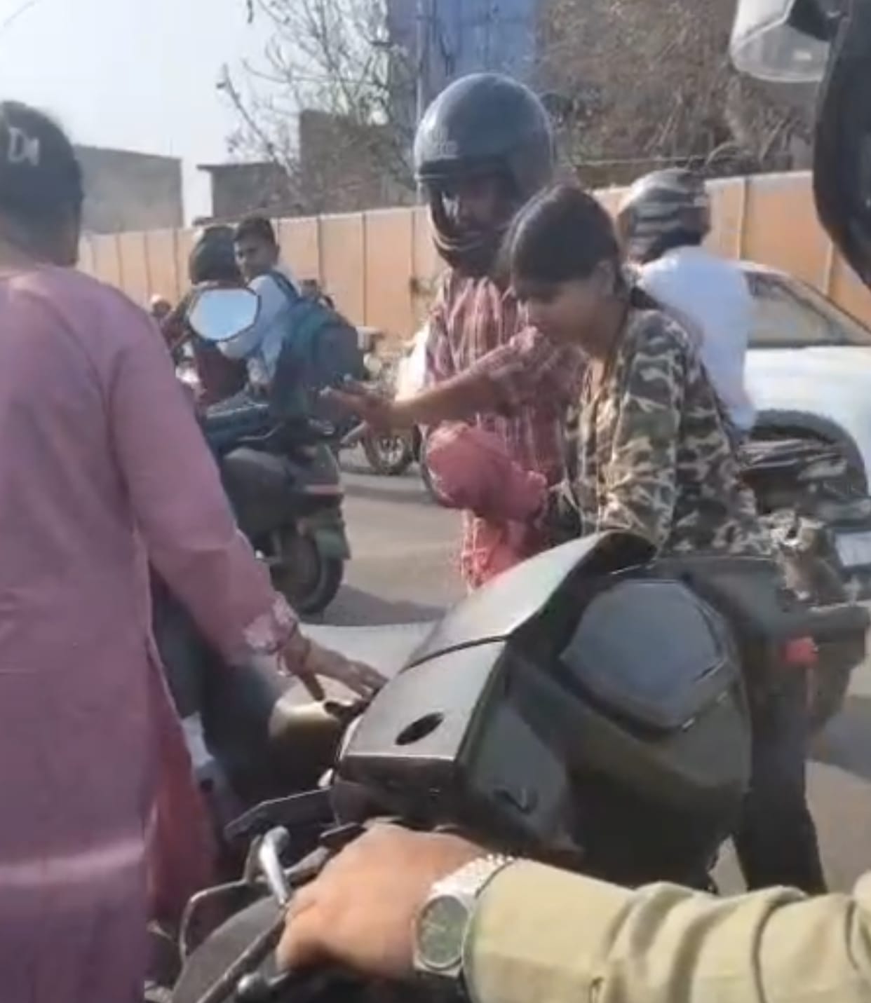 Doctor and young woman injured after being hit by manjha