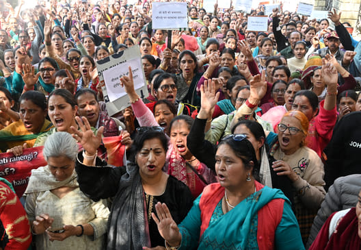 Villagers and family members enraged over Neelam petrol incident, took out protest rally