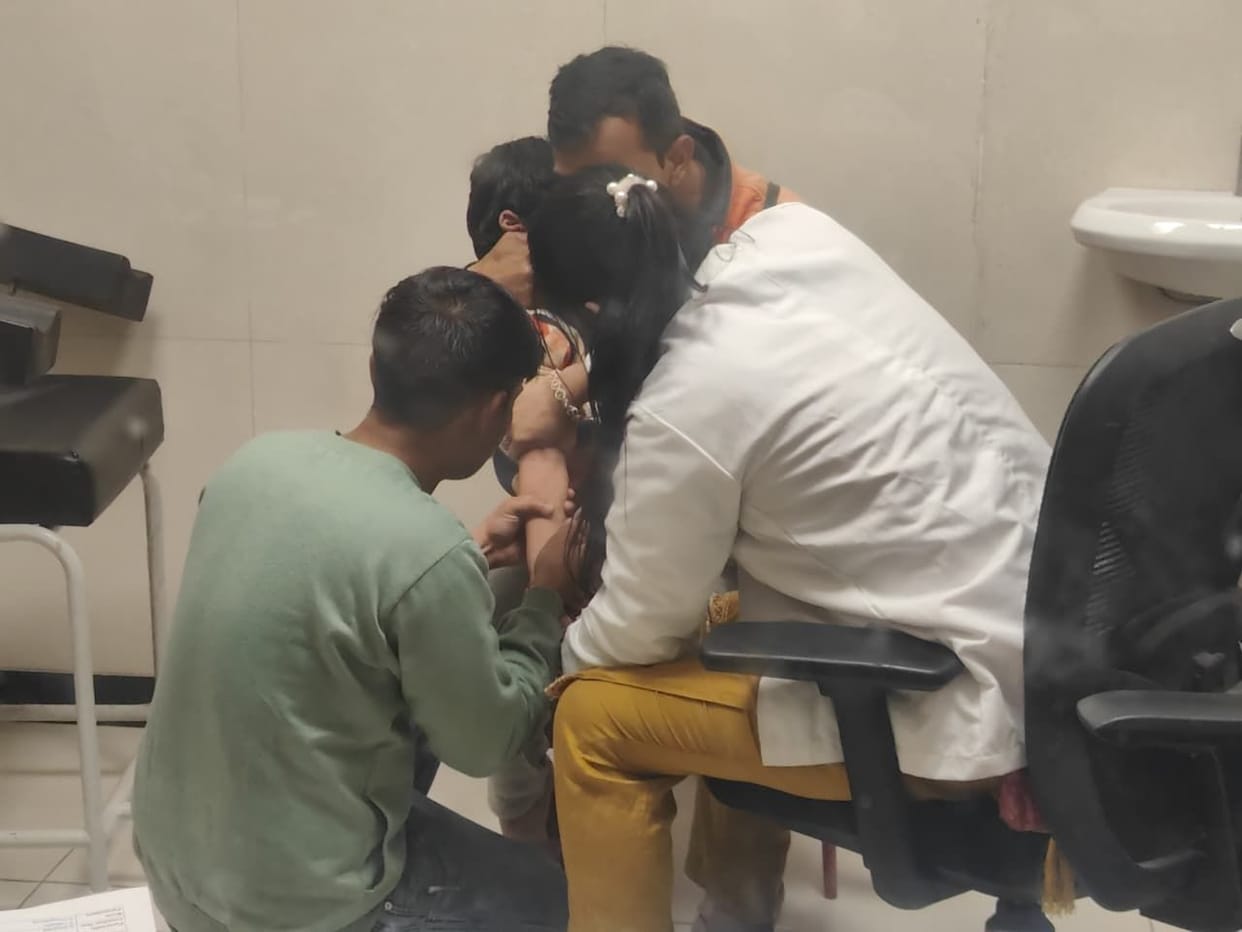 In the medical college, trainees are taking samples instead of lab technicians, thyroid kits are out