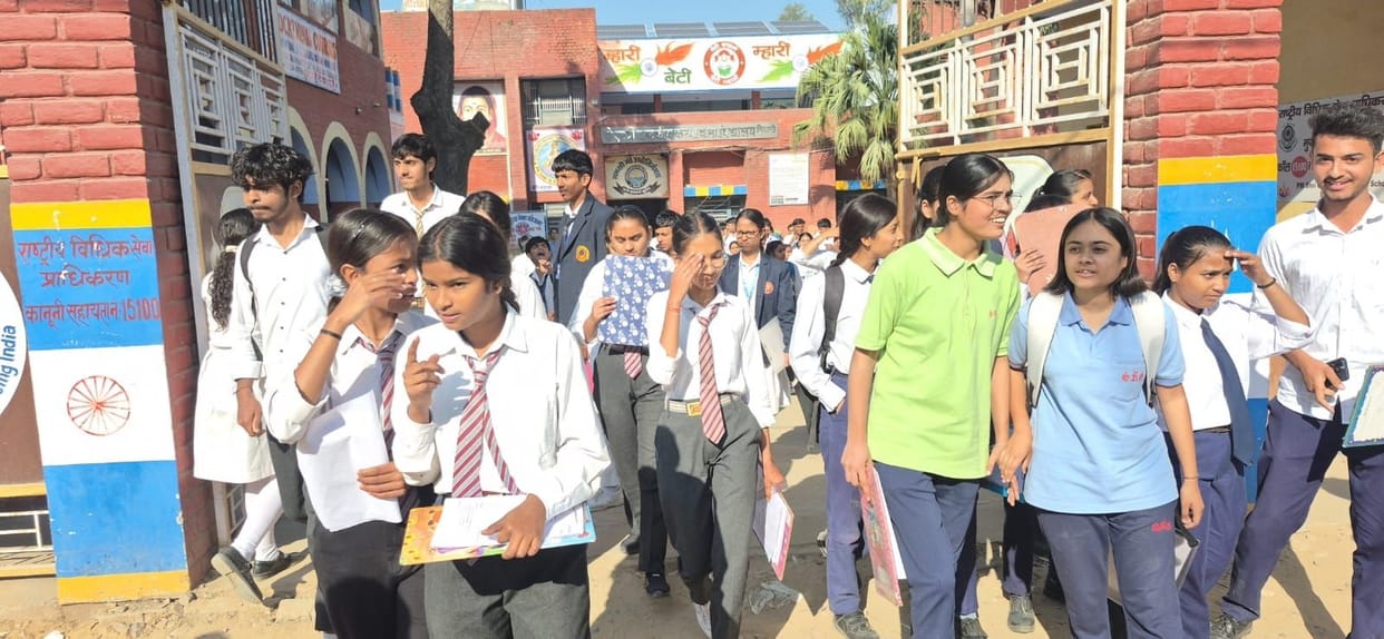 Two cases of cheating were registered in the district on the first day of the 12th class examination.