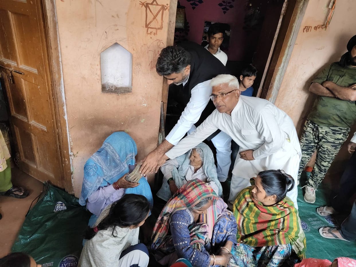 Condolences were given to the deceased family and financial assistance was provided.