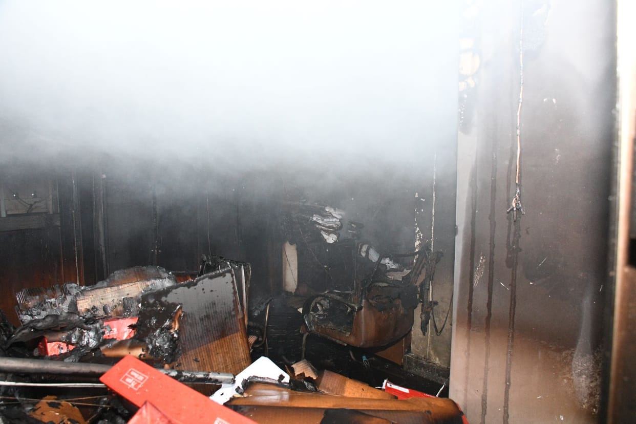 Sagir 13- Fire broke out in the office of IG Stamp, documents and furniture burnt