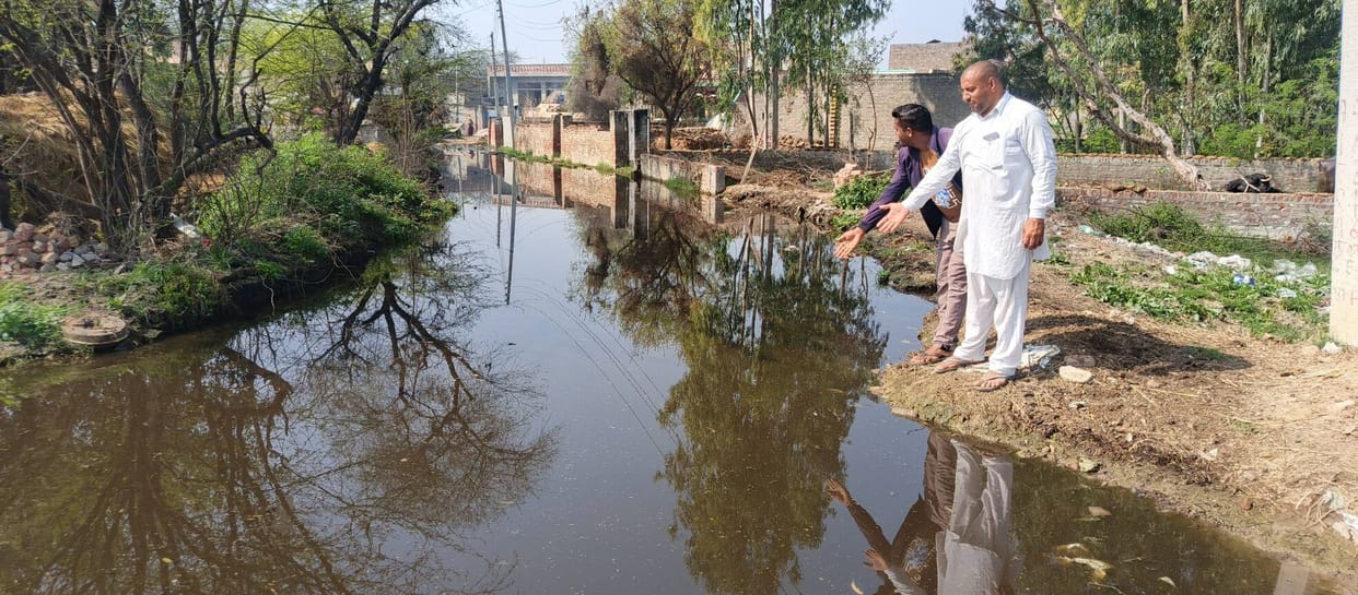 Drainage system stalled in Malvi village, forcing villagers to live a hellish life