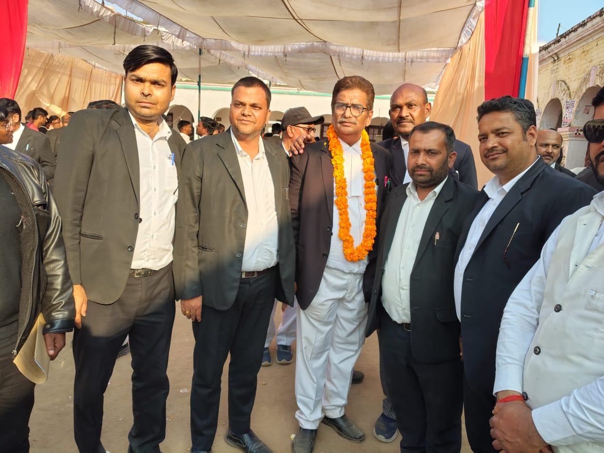 Ramashankar Pandey became the President of Civil Bar, Rajesh Singh became the General Secretary