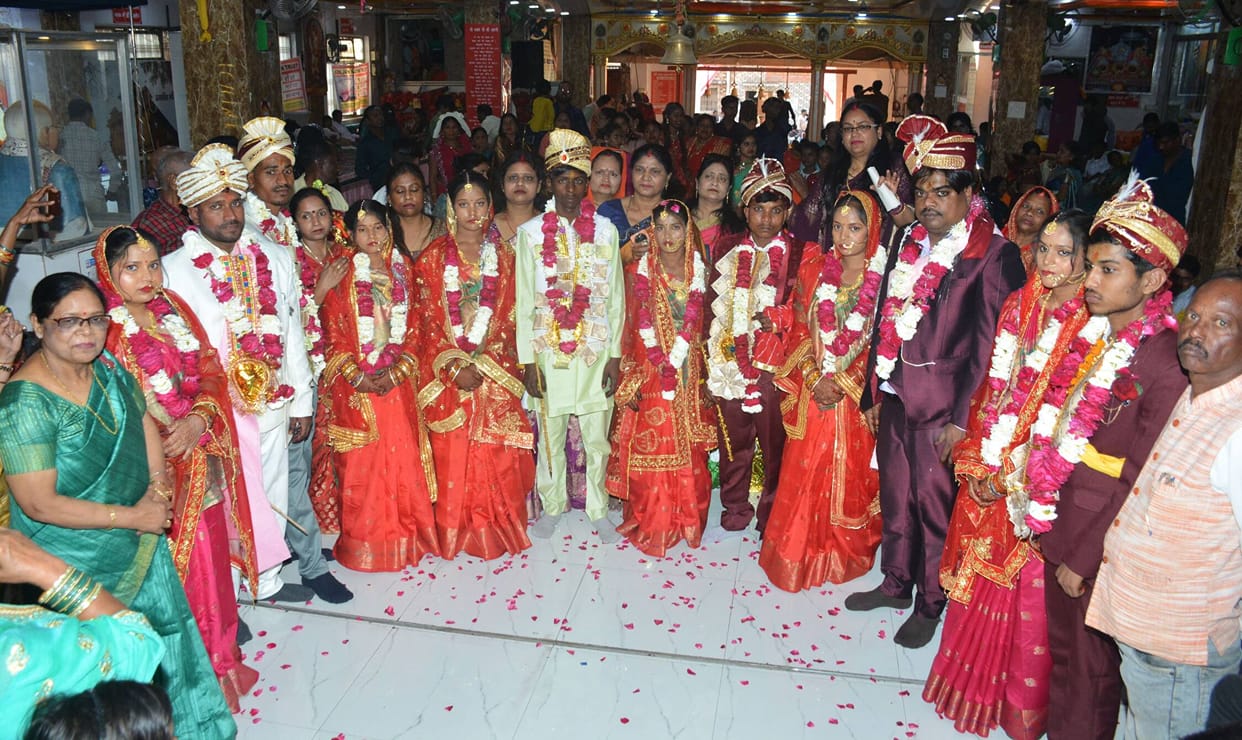 Mass marriage of six girls concluded