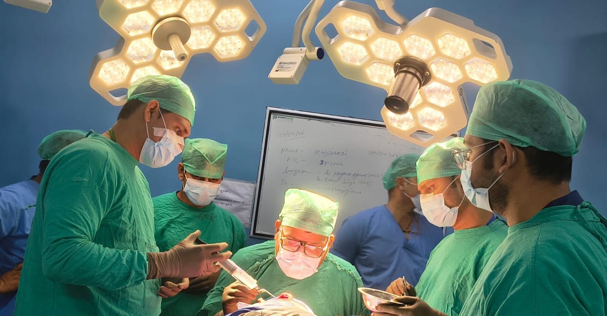 The tumor was stuck to the nerve of the eye and brain, life was saved by surgery