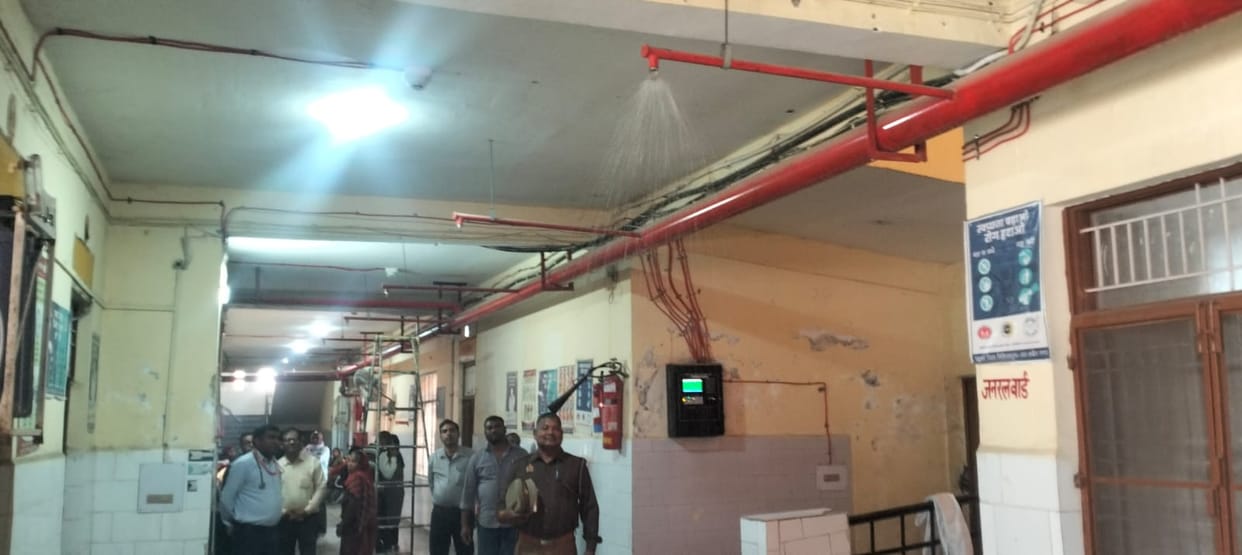 Fire fighting equipment inspected at the district hospital