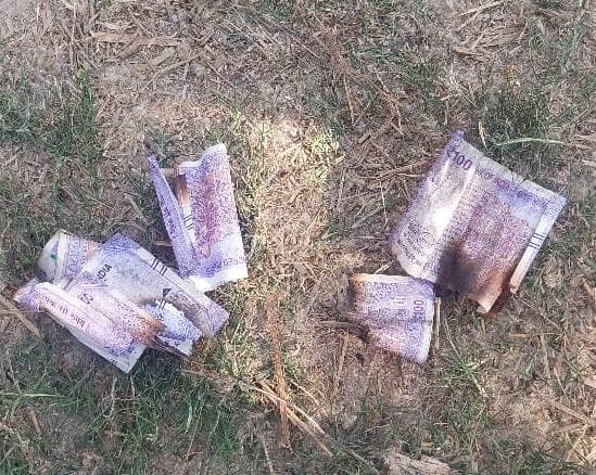 Thousands worth of goods including cash were burnt in a fire in a hut