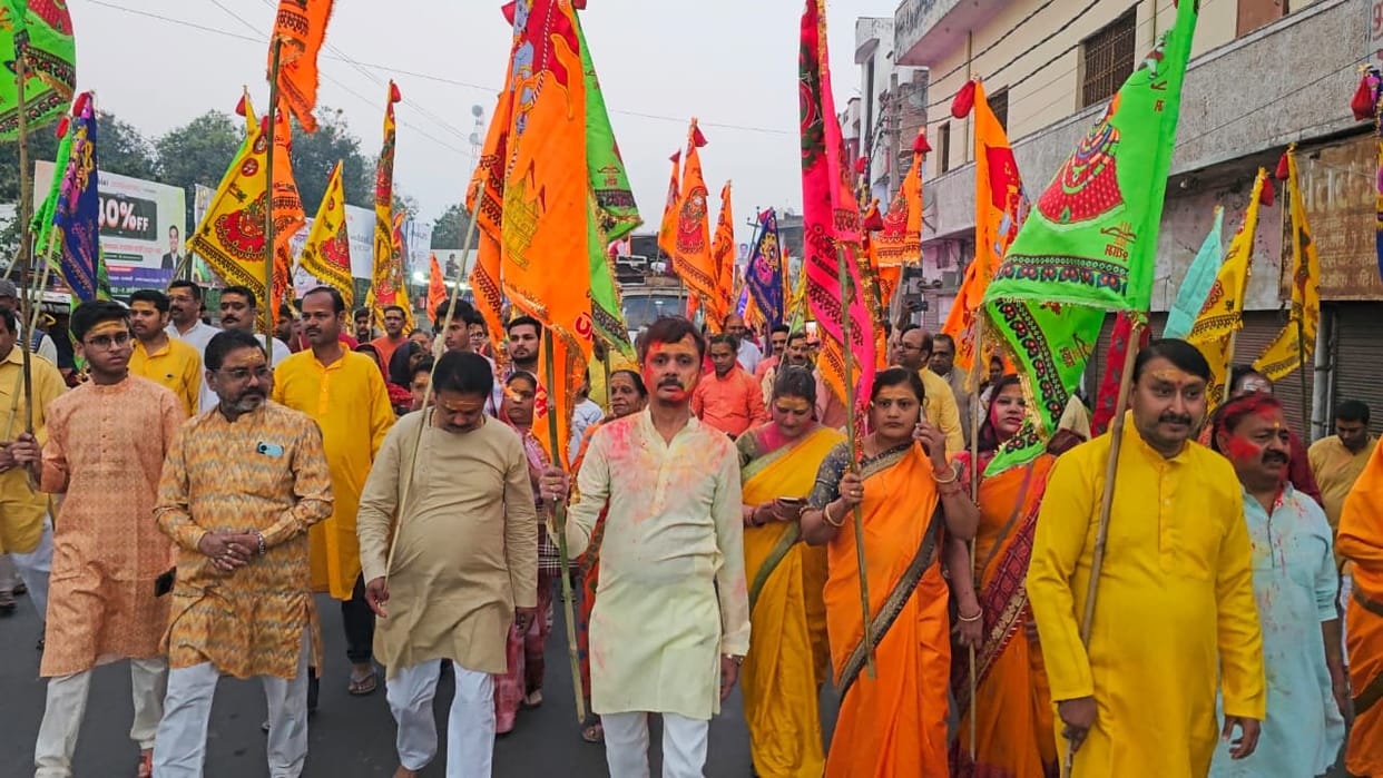 Nishan Yatra of Shri Shyam Prabhu taken out on Falgun Ekadashi