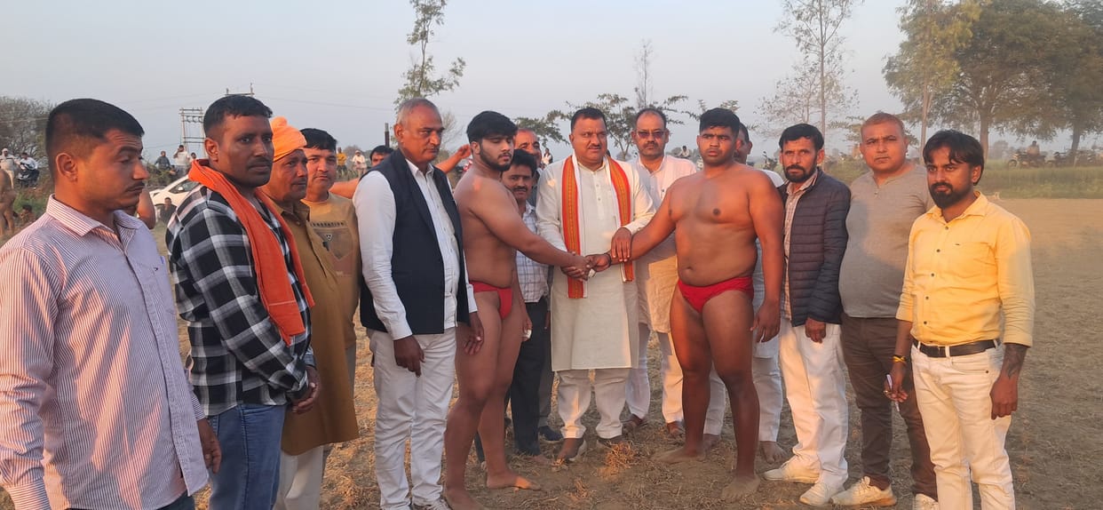 Sagar defeated Vikas in wrestling.