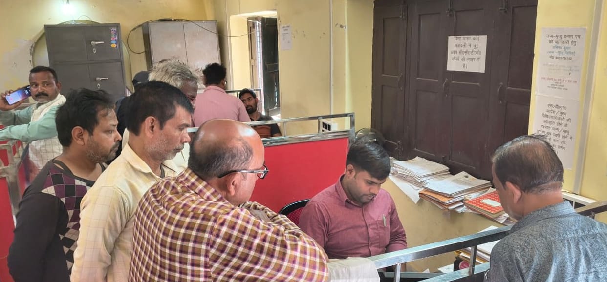 Babu arrived on time, and birth and death certificates were distributed to 150 people.
