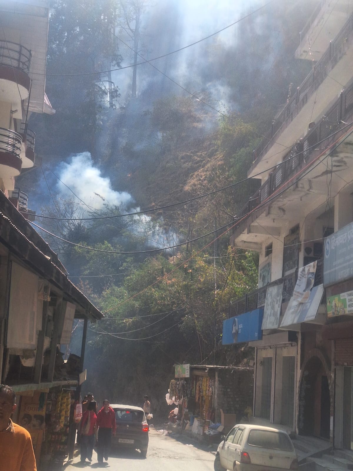 The fire in Nerwa was brought under control after four hours of effort