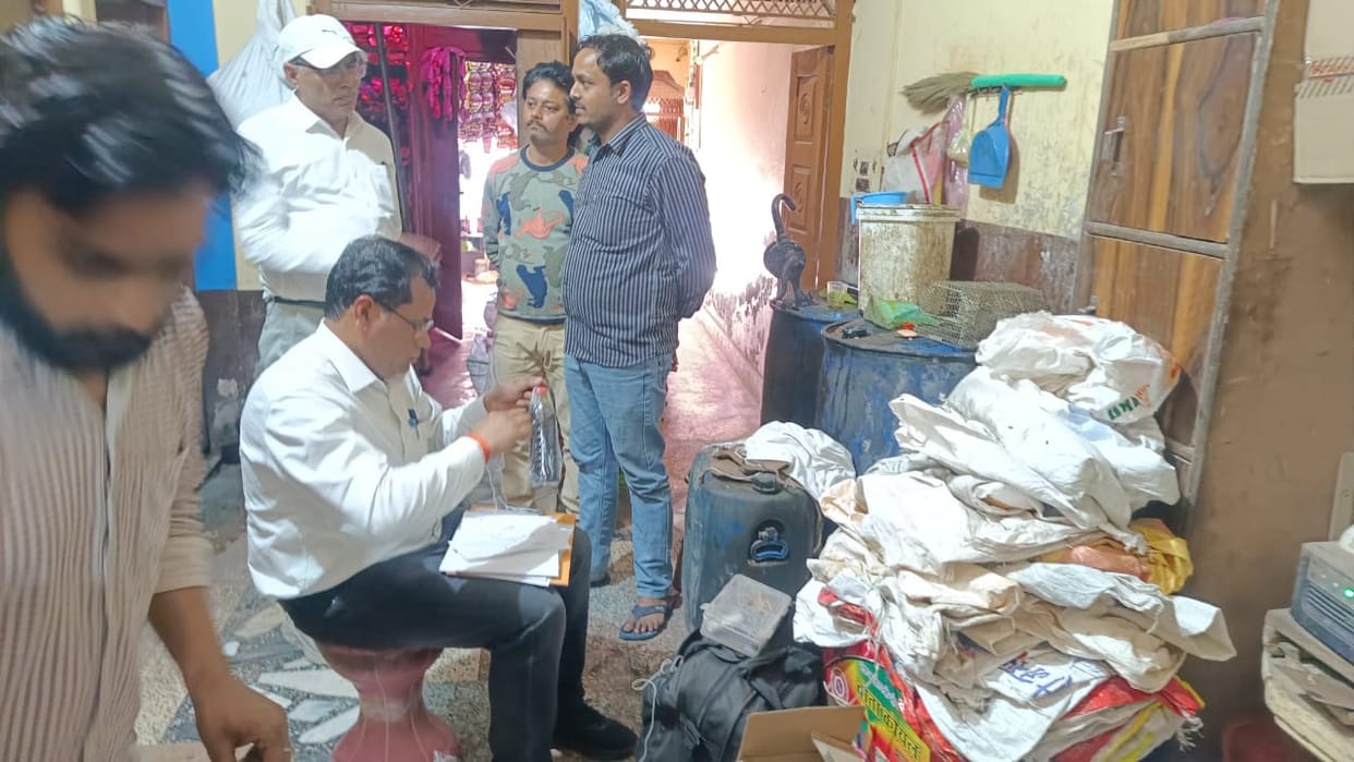 Food safety department raids Nidhauli market, collects samples