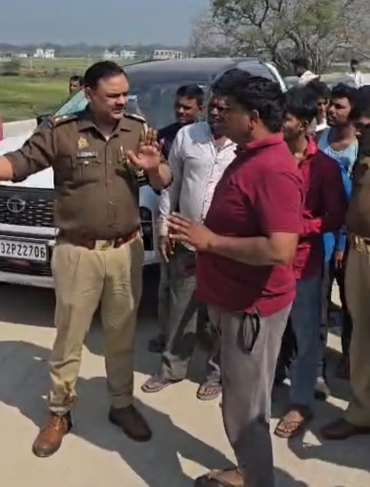 The road to the temple was closed during the construction of the bridge, and villagers protested