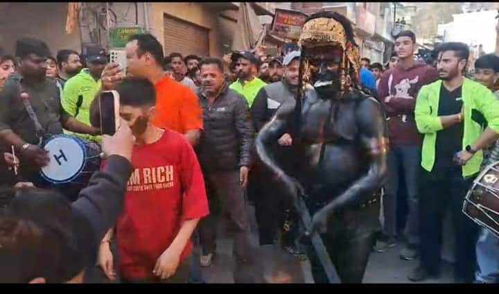 राजोरी के जवाहर नगर मे नकली गयी भैरव झांकी के फोटो स्रोत संवाद