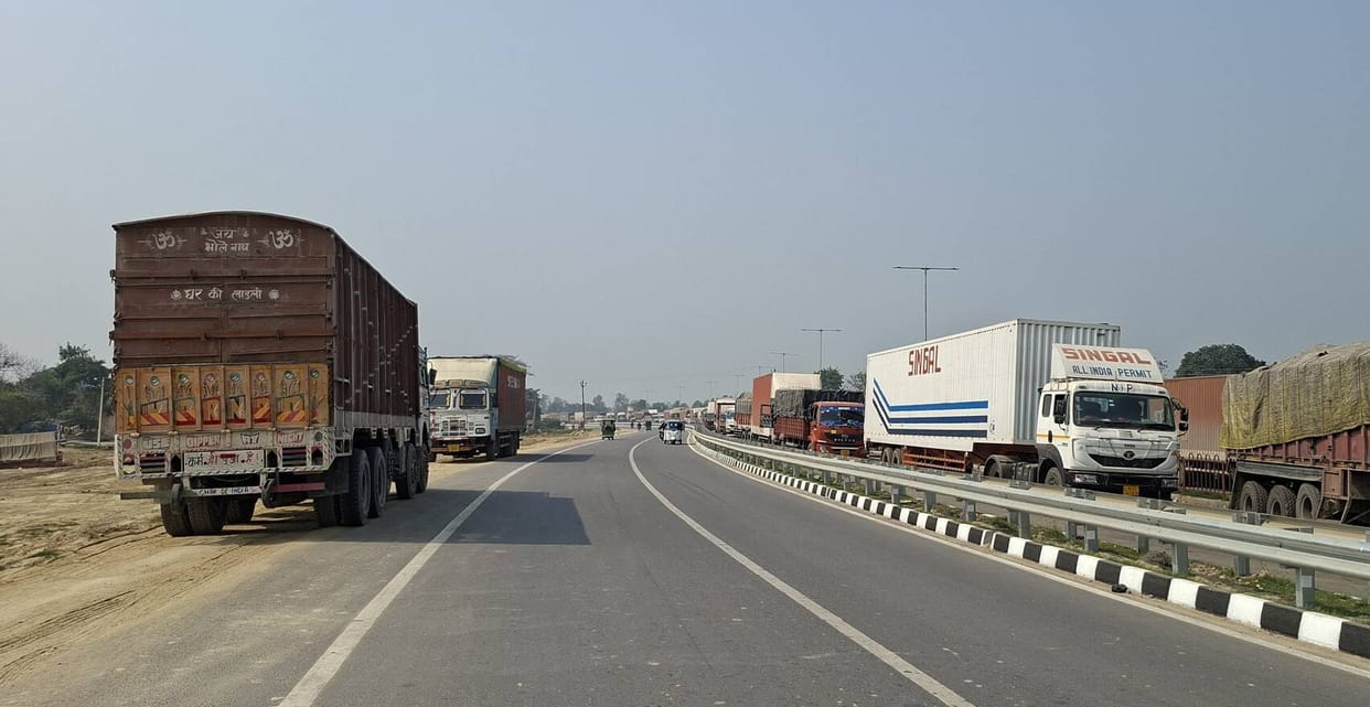 Jam at the border...increasing prices of goods in trucks