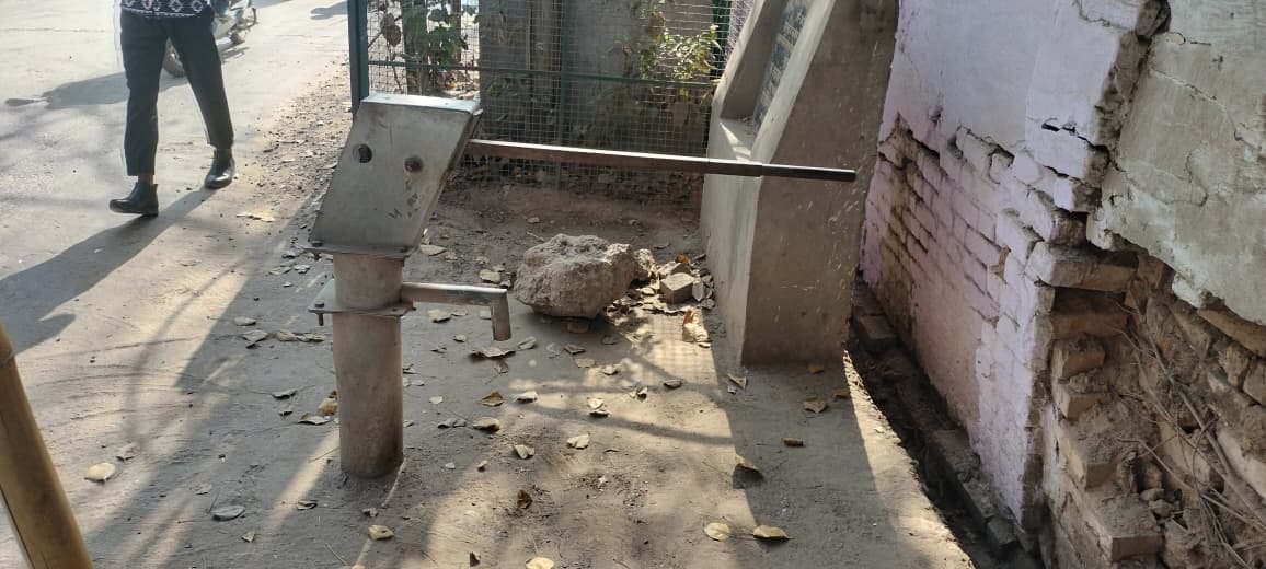 Hand pumps are not providing water, people's throats are drying up.