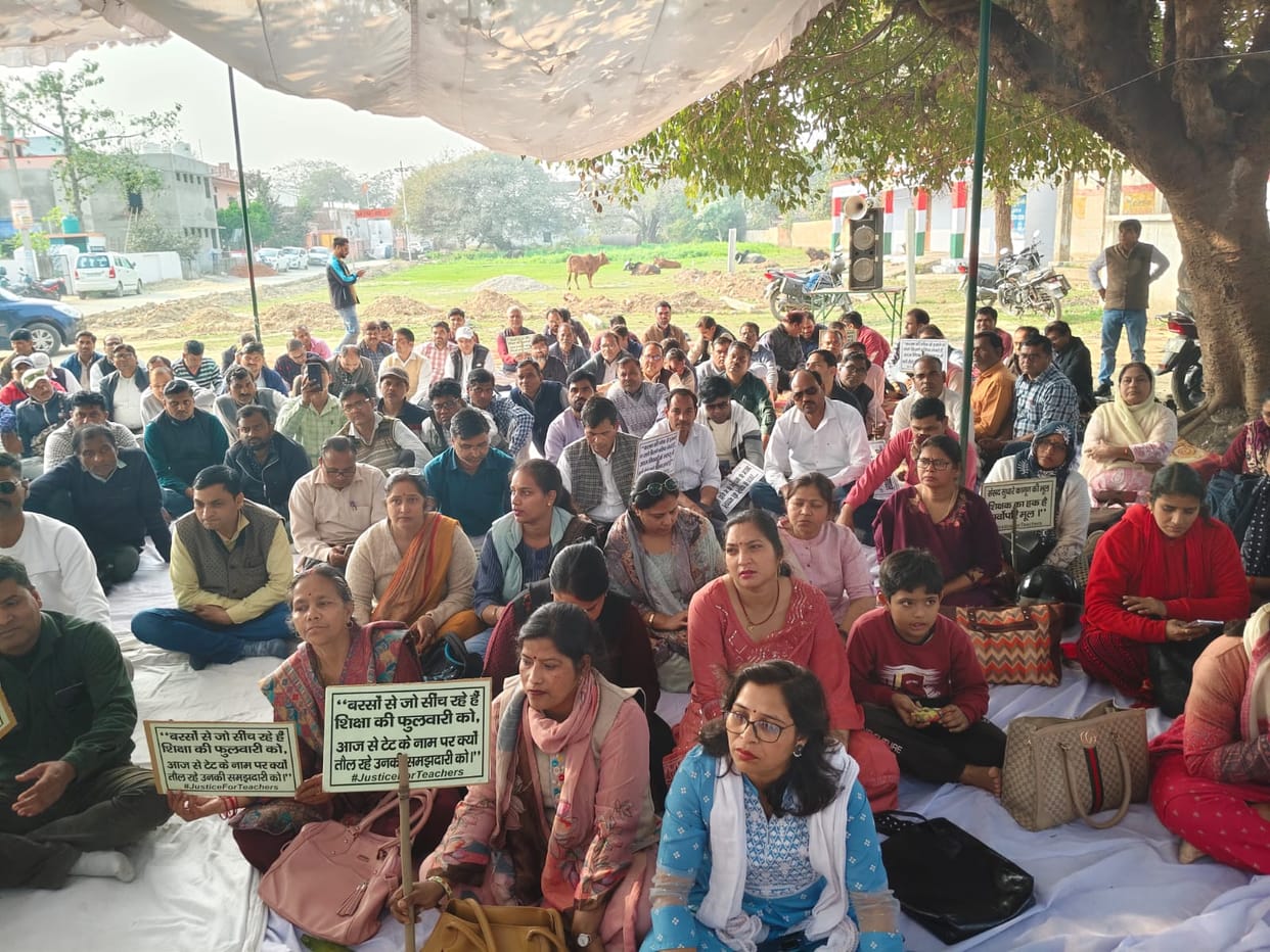 Protest held at BSA office against TET mandatory