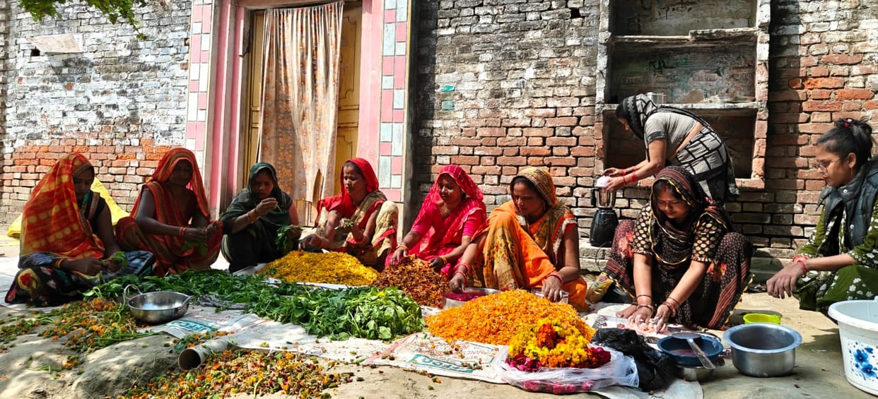 Holi is decorated with the colors of employment and flowers of faith