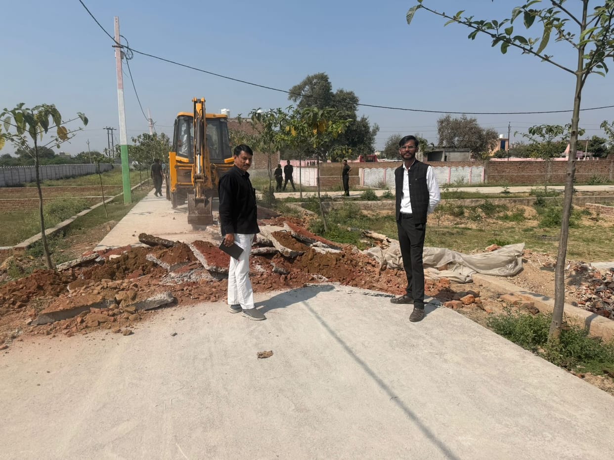 ADA bulldozers run in Vanshika Town Phase 1 and 2