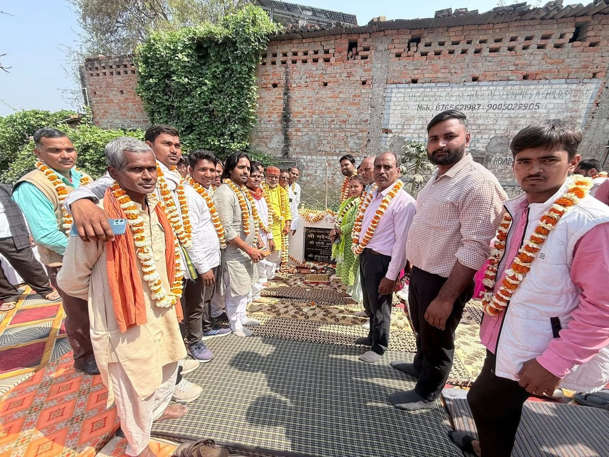 MLC laid the foundation stone for road construction